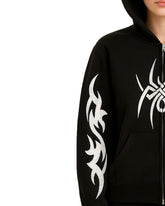 Unisex Black Tribal Graphic Hoodie – Zip Up Sweatshirt